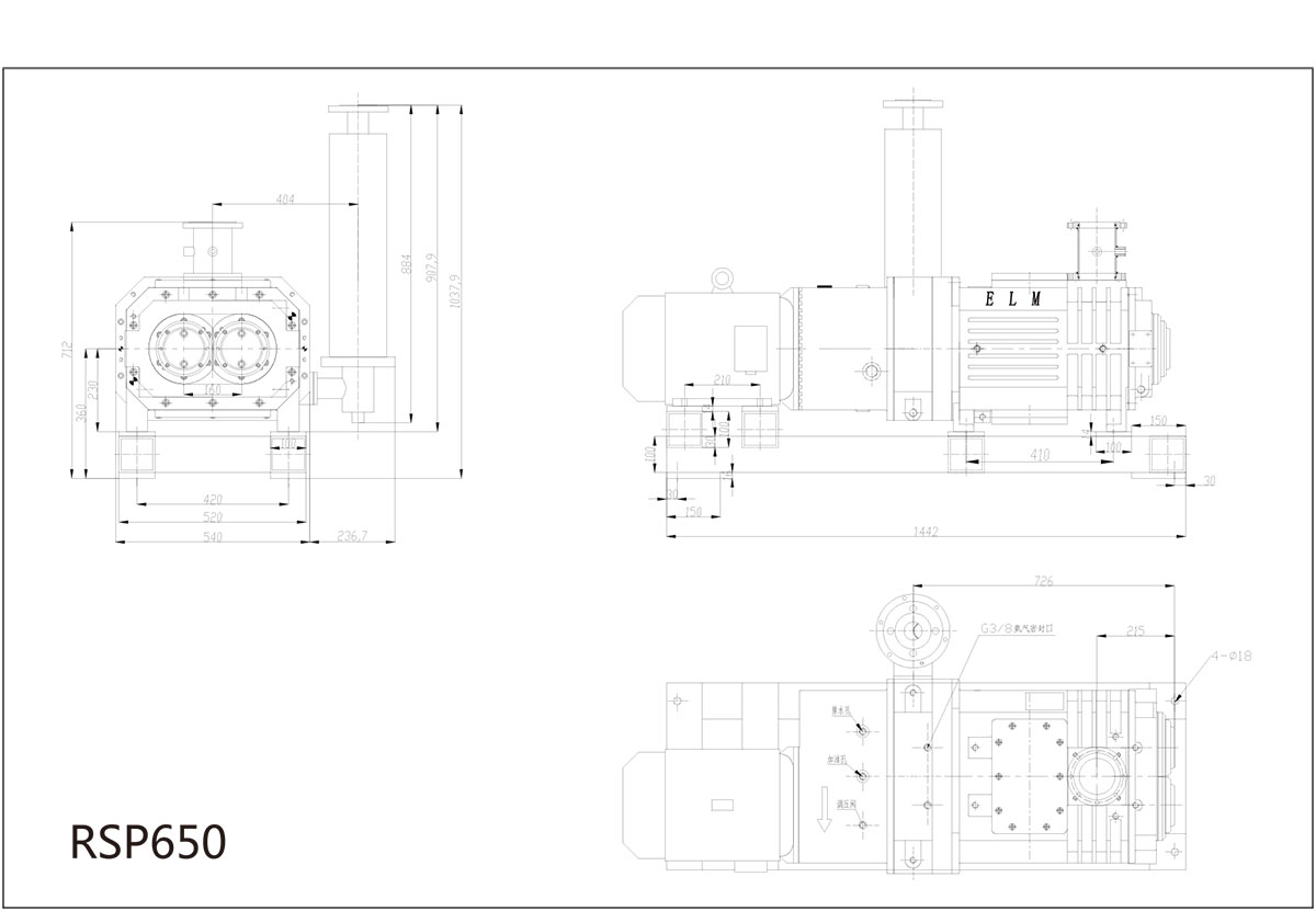 RSP650安装尺寸图